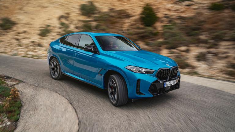 2024 BMW X6 in blue.